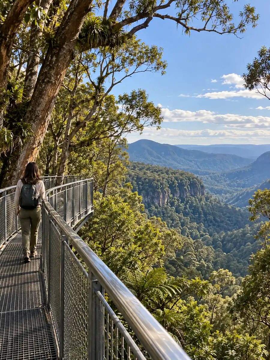 Vistas en el Parque Nacional Lamington y el Tree Top Walk de O'Reilly's
